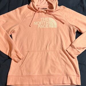 The North Face Women's Light Pink Logo Hoodie Size XL